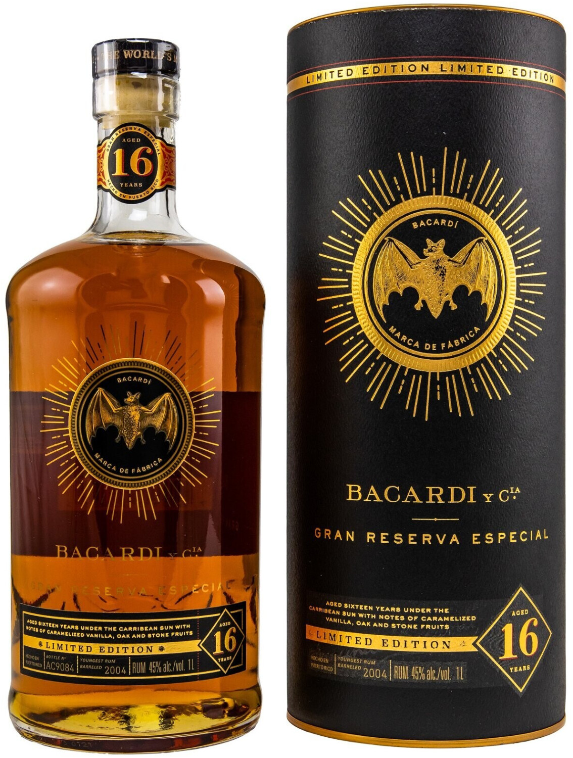 Bacardí 16 Years Old Gran Reserva Especial Liwithed Edition 1l 45%