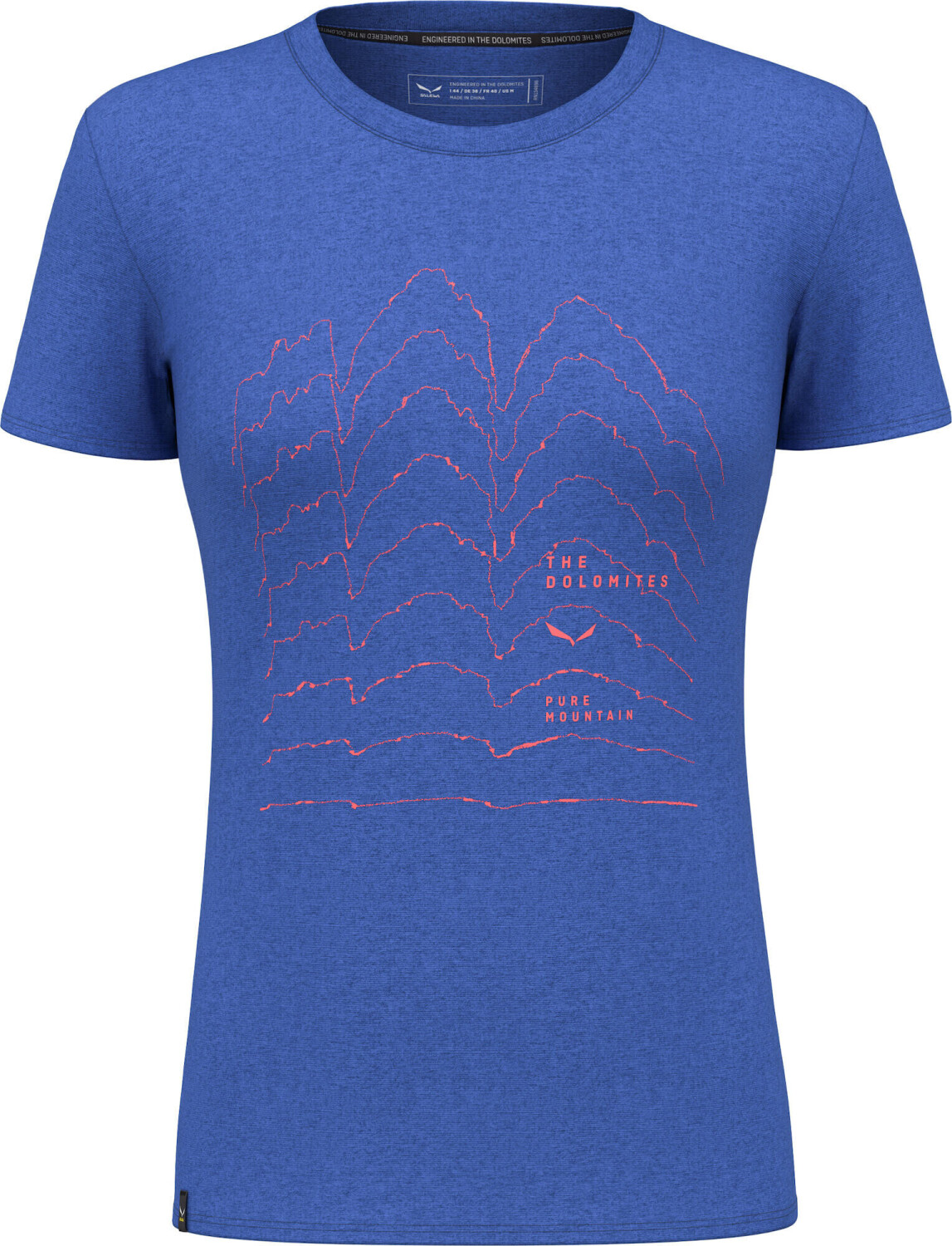 Salewa Pure Skyline Dry'ton T-Shirt Women blue electric melange