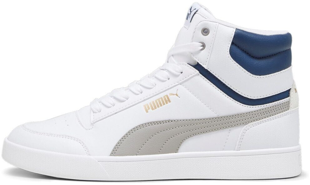 Puma Shuffle Mid 380748 15 White/Concrete Gray/Persian Blue/Gold