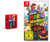 Nintendo Switch (OLED-Modell) neon-blau/neon-rot + Super Mario 3D World + Bowser's Fury