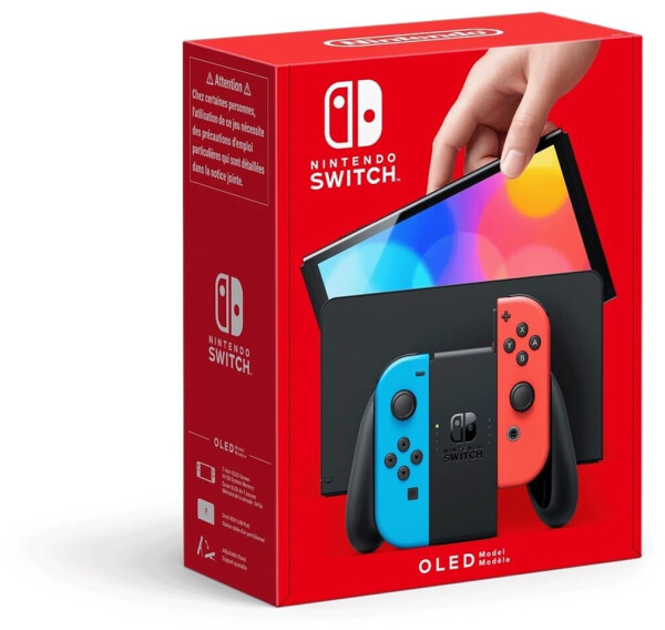 Nintendo Switch (OLED-Modell) neon-blau/neon-rot + Super Mario 3D World + Bowser's Fury, Bild 2