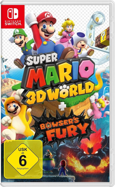 Nintendo Switch (OLED-Modell) neon-blau/neon-rot + Super Mario 3D World + Bowser's Fury, Bild 3