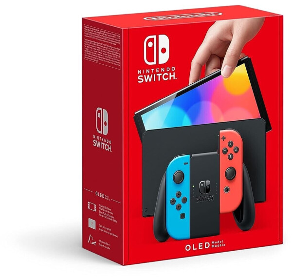 Nintendo Switch (OLED-Modell) neon-blau/neon-rot + The Legend of Zelda: Breath of the Wild, Bild 2