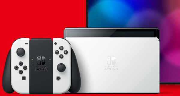Nintendo Switch (OLED-Modell) weiß + Pokémon: Karmesin, Bild 8