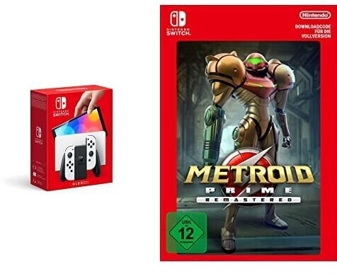 Nintendo Switch (OLED-Modell) weiß + Metroid Prime Remastered