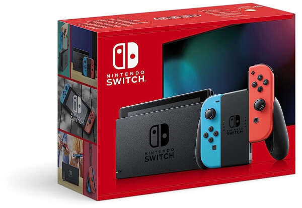 Nintendo Switch neon-rot/neon-blau (neue Edition) + Minecraft: Nintendo Switch Edition, Bild 2