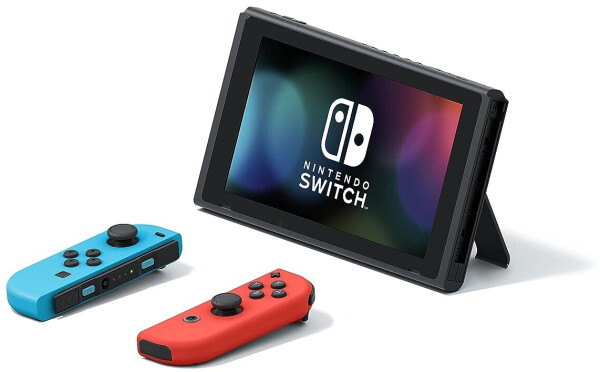 Nintendo Switch neon-rot/neon-blau (neue Edition) + Minecraft: Nintendo Switch Edition, Bild 4