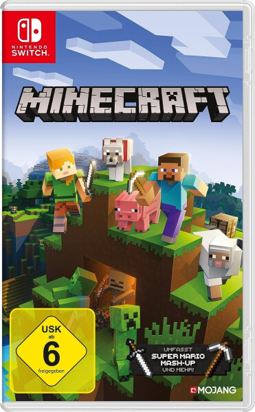 Nintendo Switch neon-rot/neon-blau (neue Edition) + Minecraft: Nintendo Switch Edition, Bild 6