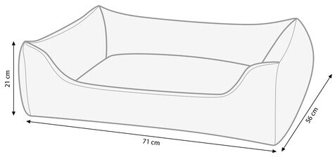 Nobby Lit pour chien grey/light grey 71x56x21cm Nobby Lit pour chien grey/light grey 71x56x21cm