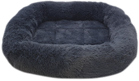 Nobby Bian Coussin ovale avec rebord gris foncé 78 x 58 x 8 cm (61961)