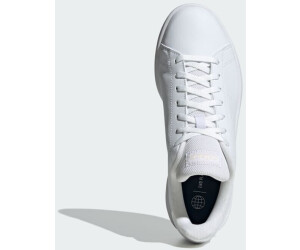 adidas Women's Advantage Sneaker, White/White/Bliss