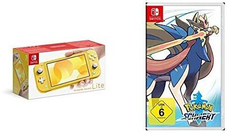 Nintendo Switch Lite gelb + Pokémon: Schwert