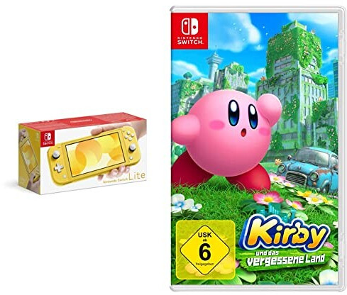 Nintendo Switch Lite gelb + Kirby und das vergessene Land