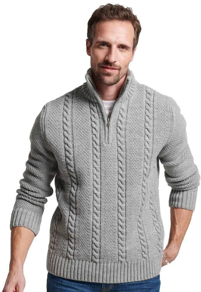 Superdry Vintage Jacob Henley Half Zip Pullover (M6110527A)