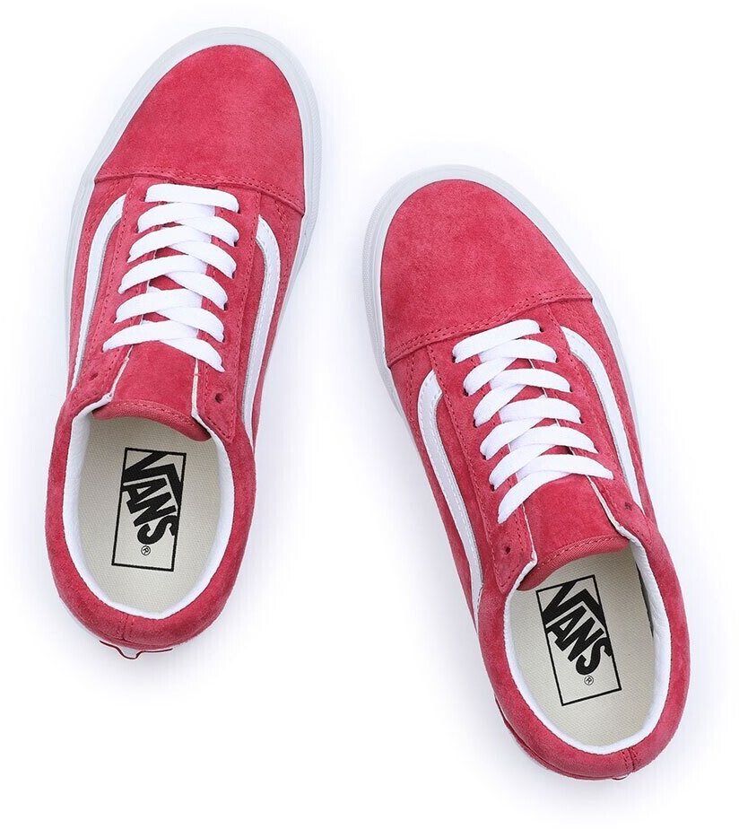 Vans red suede old skool on sale trainers