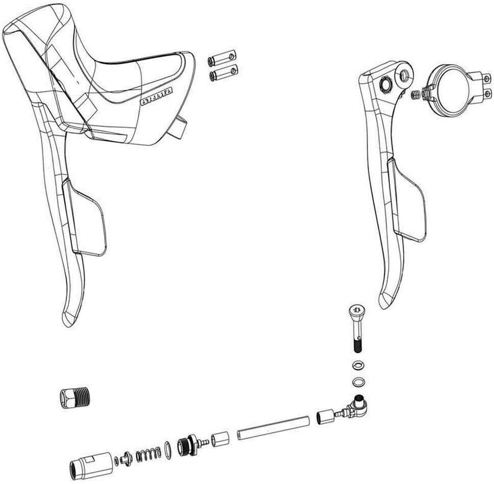 SRAM Force Etap Axs Brake Lever Kit Silber