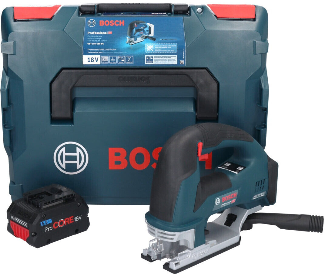 Bosch GST 18V-155 BC (1x 5,5 Ah ProCORE + L-Boxx) a € 423,69 (oggi)