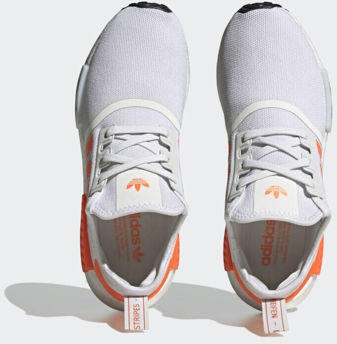 Adidas NMD R1 cloud white solar orange core black ab 150 00