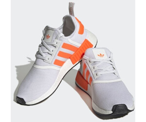 Mens nmd r1 athletic shoe  core top black  solar orange