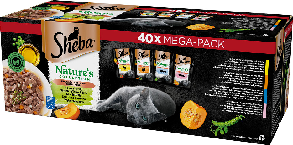 Sheba Nature's Collection Adult Mix Selectie in saus 40x85g