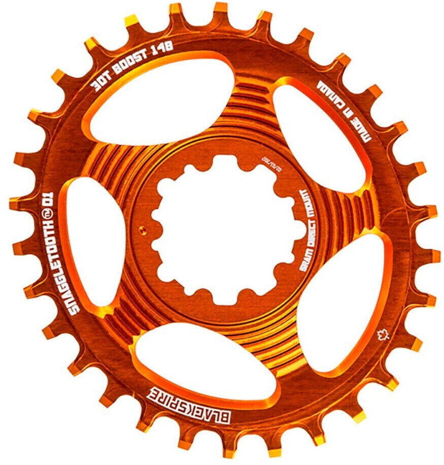 Blackspire Snaggletooth Oval Chainring red (34)