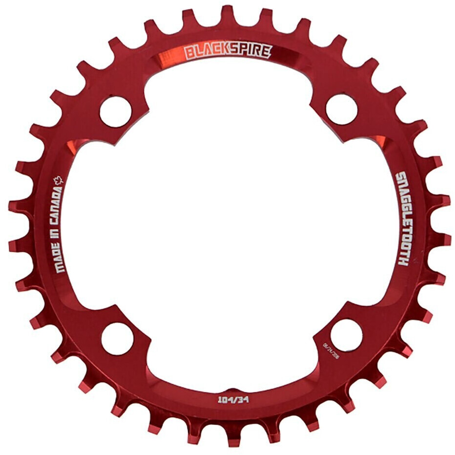 Blackspire Snaggletooth Chainring red (34)
