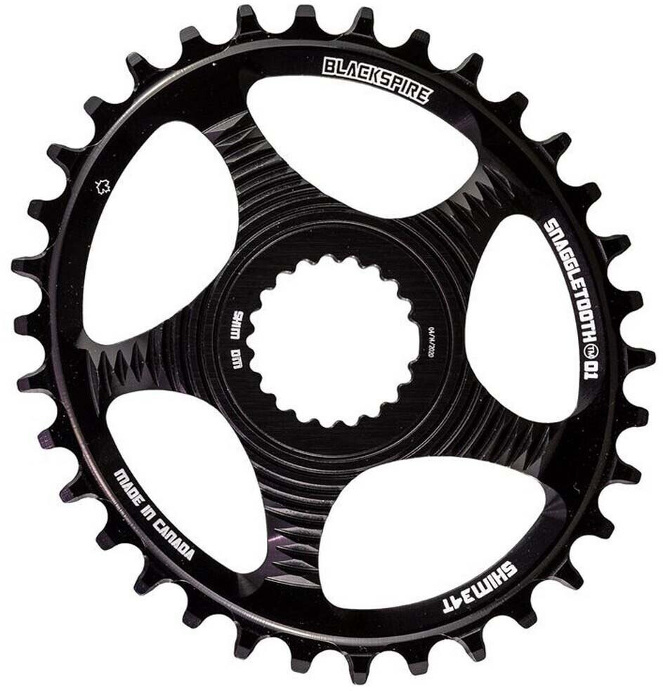 Blackspire Shimano 9100 Oval Direct Mount Chainring Black (34)