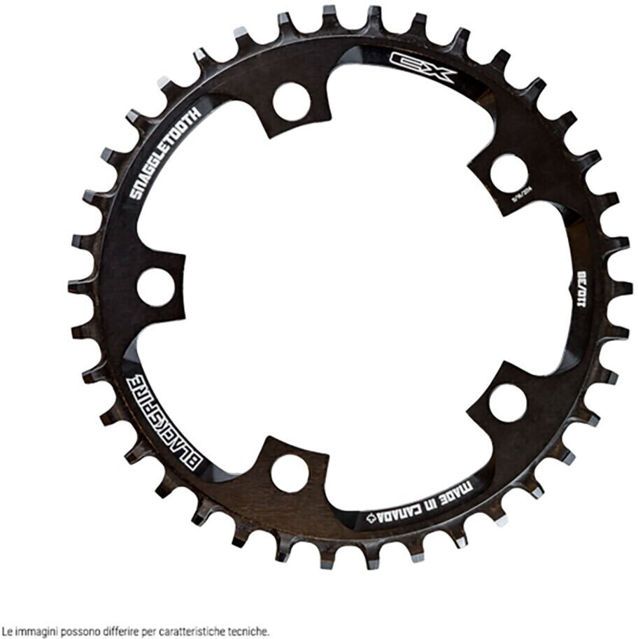 Blackspire Snaggletooth Oval 110 Bcd Chainring Black (42)