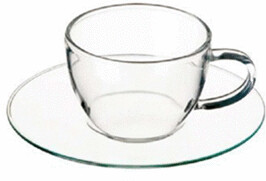 Bohemia Cristal Piccolo Set 4 tasses espresso avec soucoupe