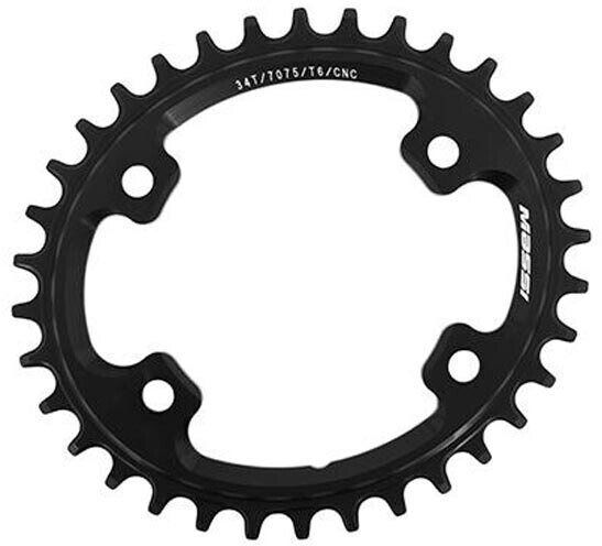 Massi Narrow Compatible Shimano Oval 96 Bcd Chainring Black (34)