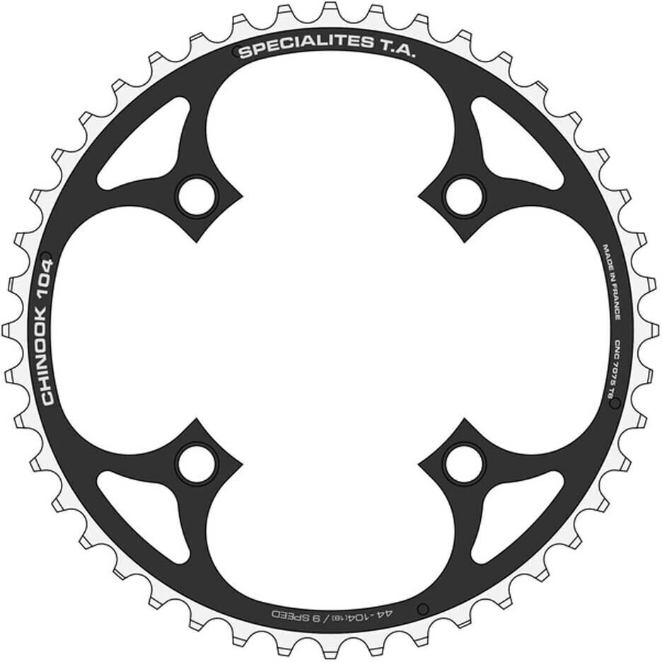 TA Specialites Ta Chinook 23 Mm Chainring Black (48)
