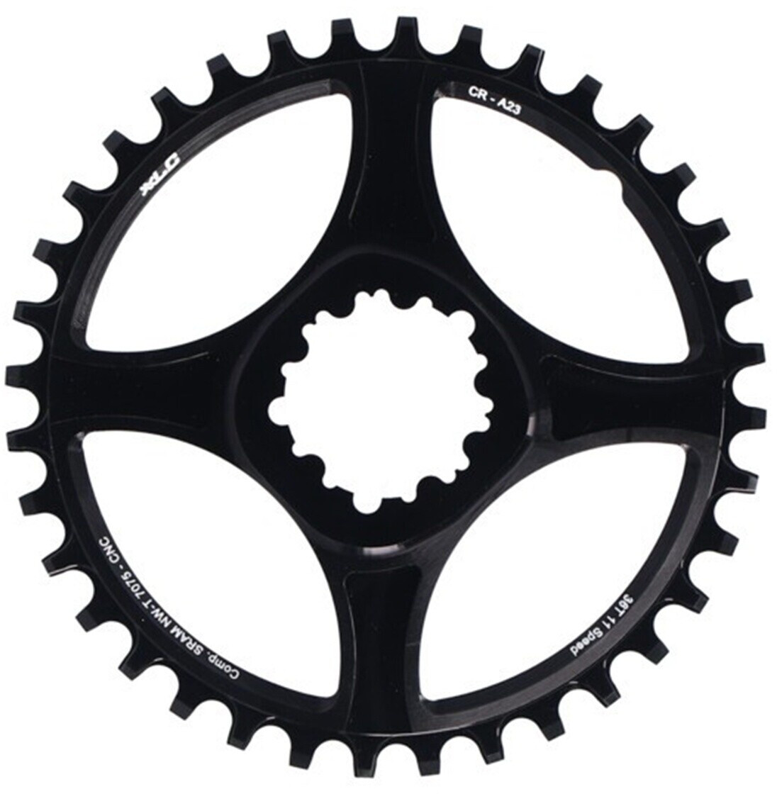 XLC Cr-m01 Gxp Dm 6 Offset Chainring Black (38)
