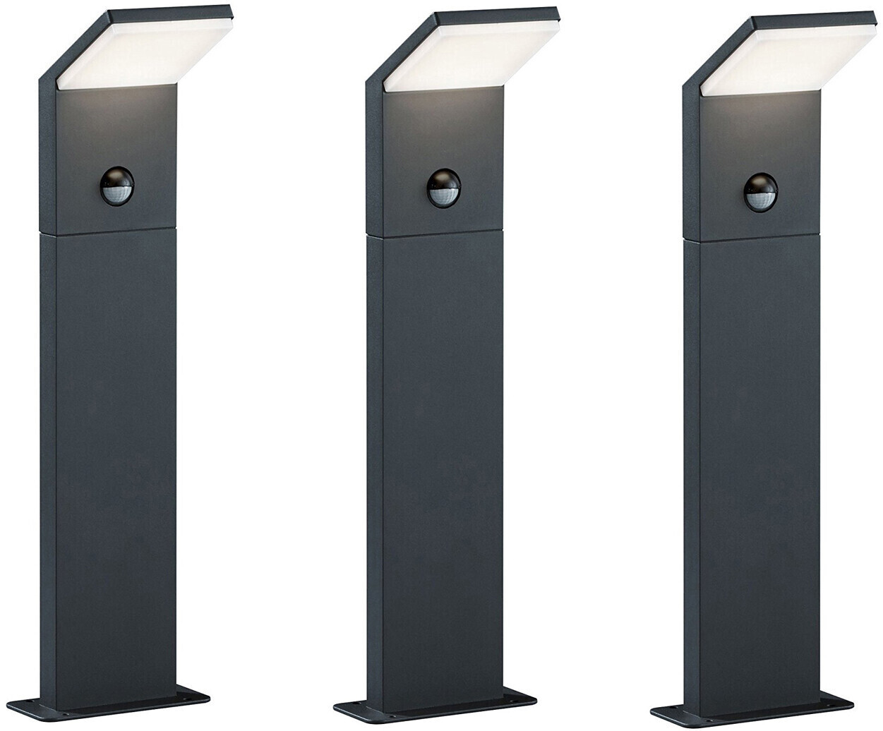 Trio LED Pfostenleuchten 3er Set H50cm anthrazit (521169S3-142) ab 339,99 €  | Preisvergleich bei