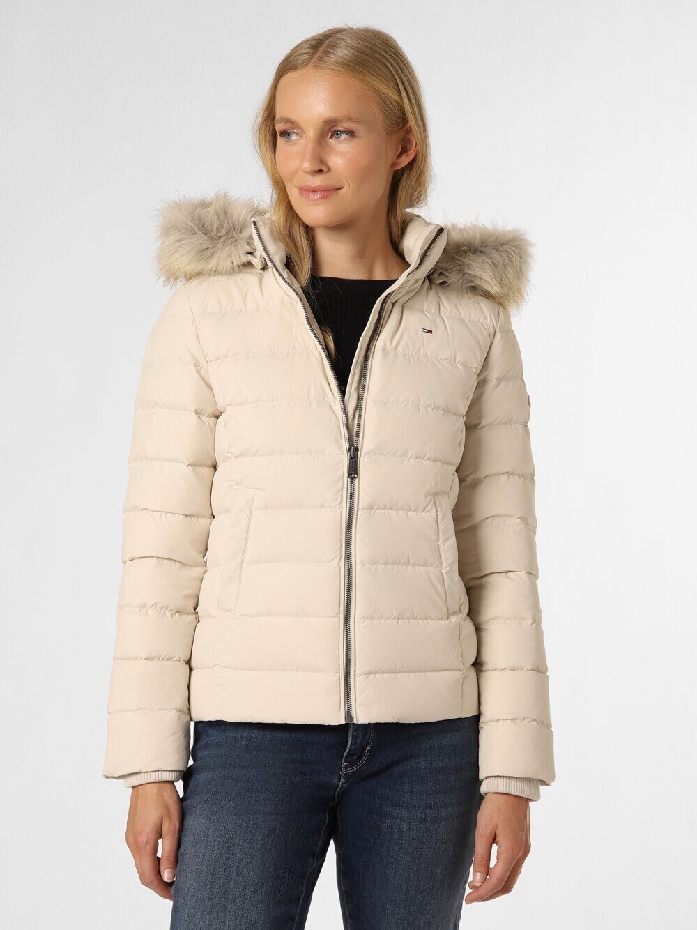 Tommy Hilfiger TJW Basic Hooded Down Jacket DW0DW08588 newsprint