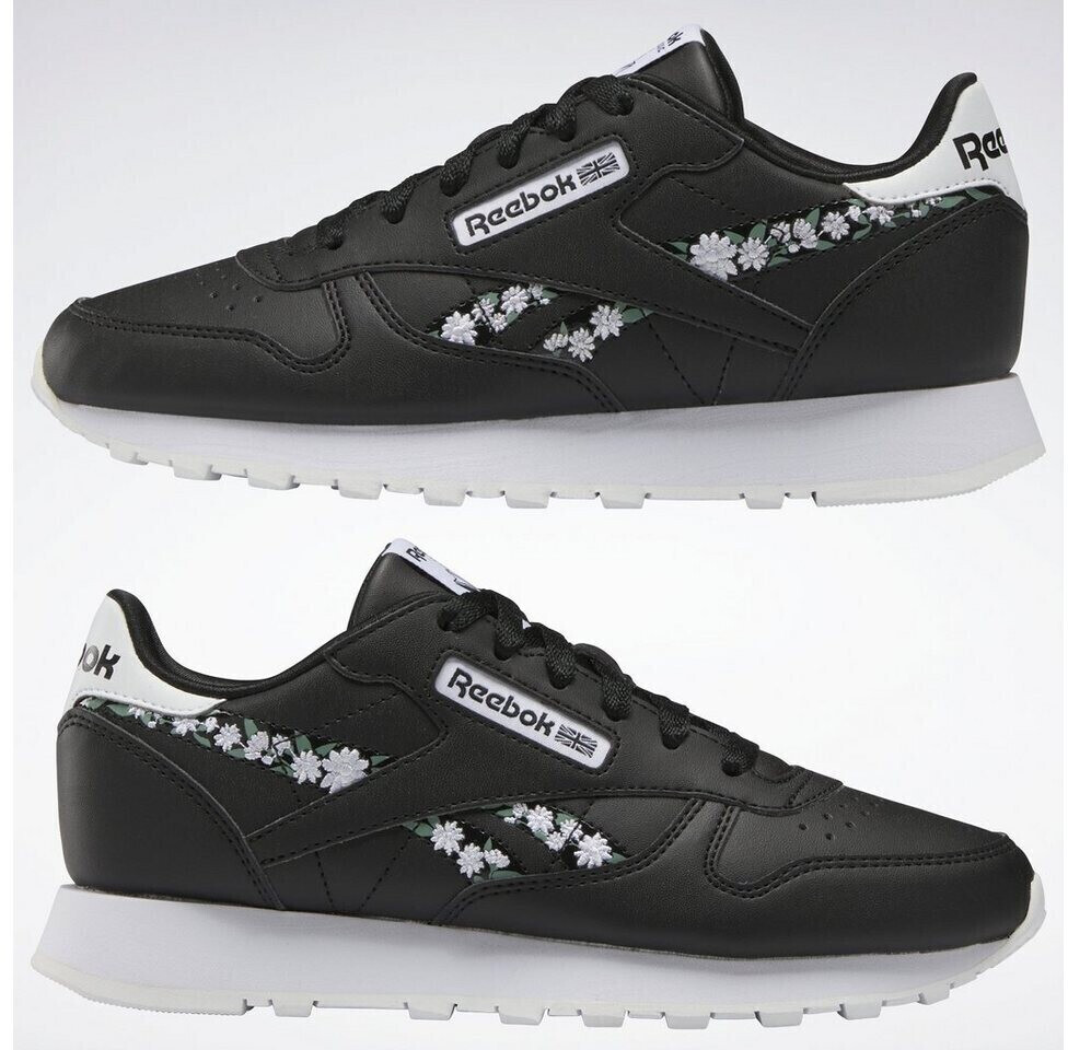 Reebok Classic Leather Kids black white flowers from 30.99 Today Best Black Friday Deals on idealo