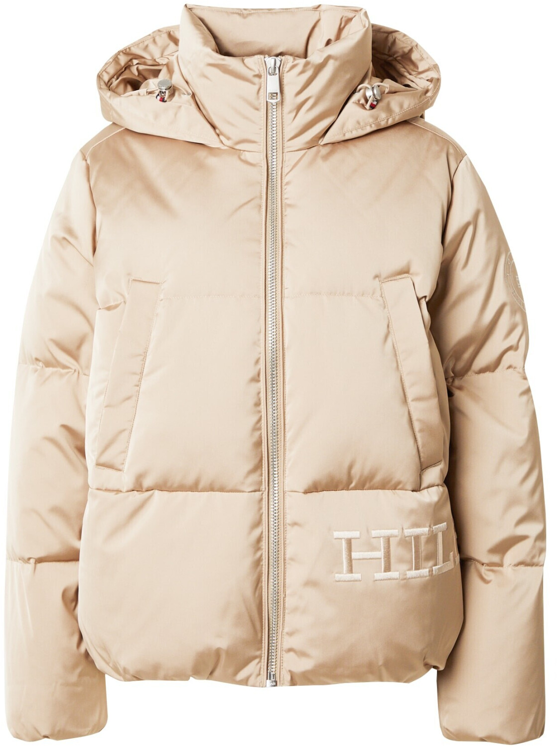 Tommy Hilfiger Hooded Down Sateen Relaxed Jacket (WW0WW40835) merino beige