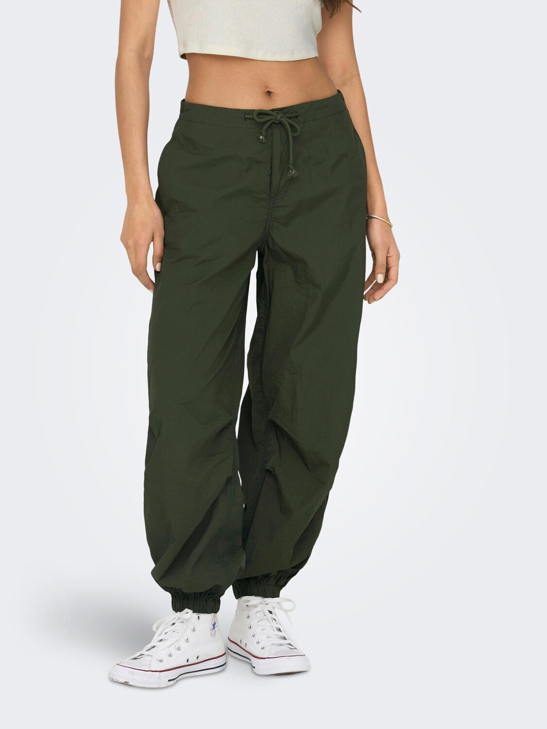 Only ONLJOAN LOOSE LW PANTS OTW (15295049-4234052) olive night ab 