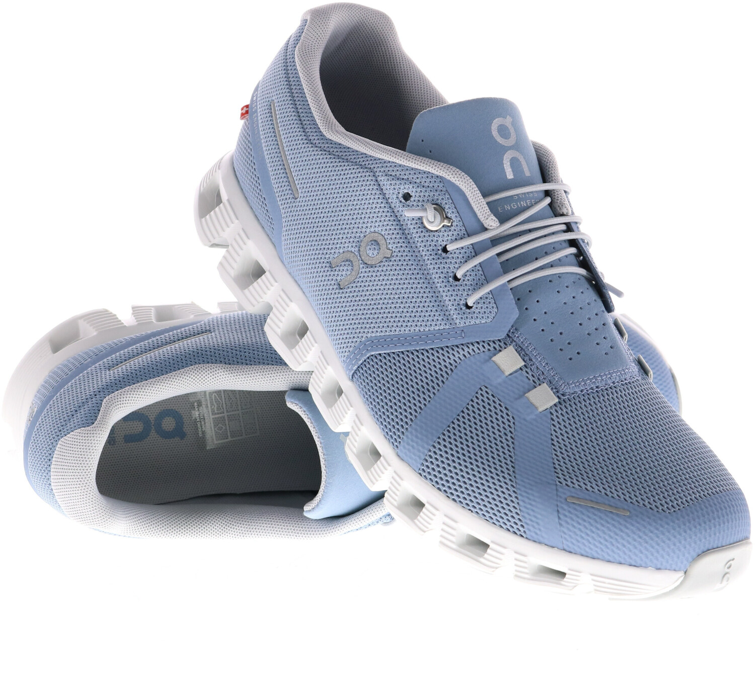 On Running - Cloud 5  White Chambray - Indigo Bay