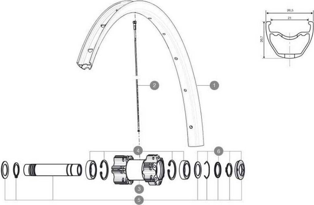 Mavic Spokes Crossride Fts-x 29 Front/rear Left 12 Units Schwarz 297 mm