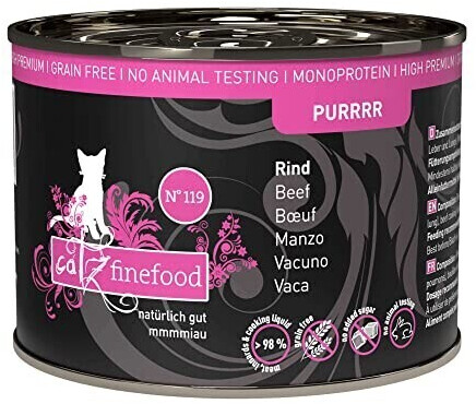 catz finefood Adult PURRRR No. 119 Beef Wet Cat Food