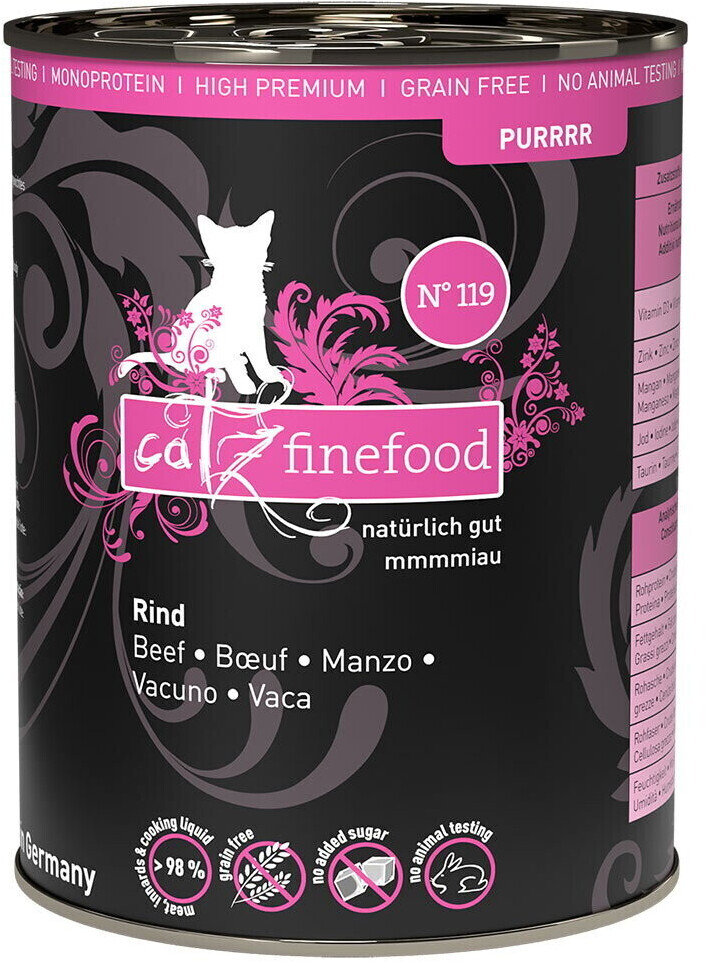 catz finefood Adult PURRRR No. 119 Beef Wet Cat Food 400g