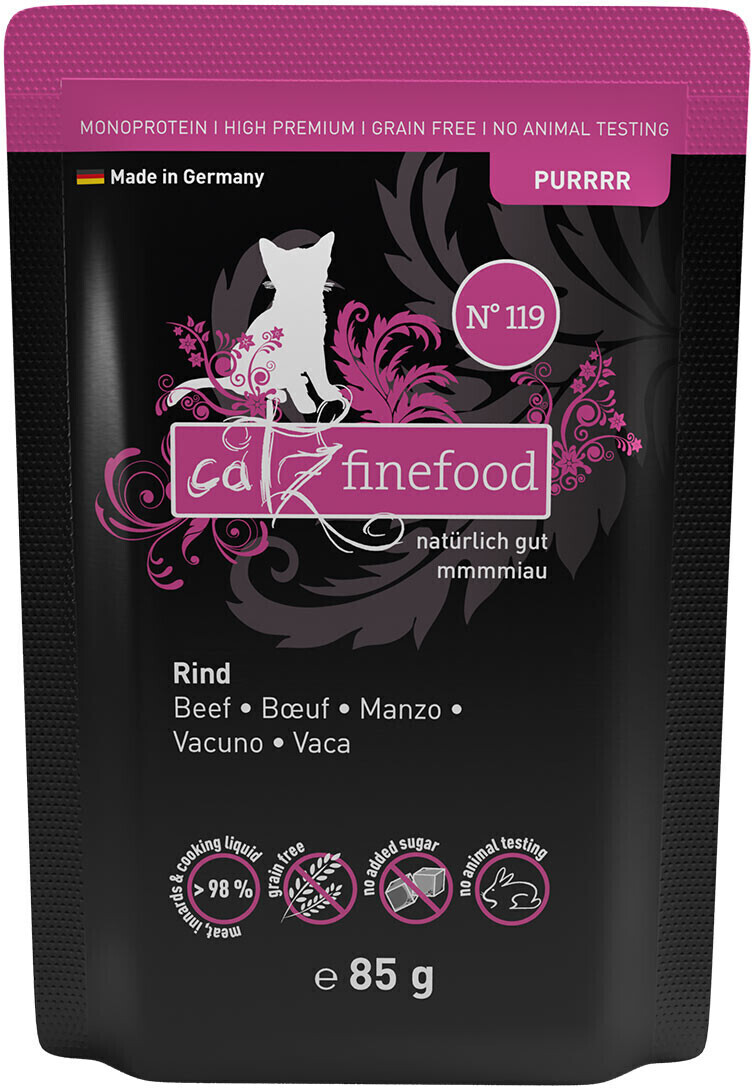 catz finefood Adult PURRRR No. 119 Beef Wet Cat Food 85g
