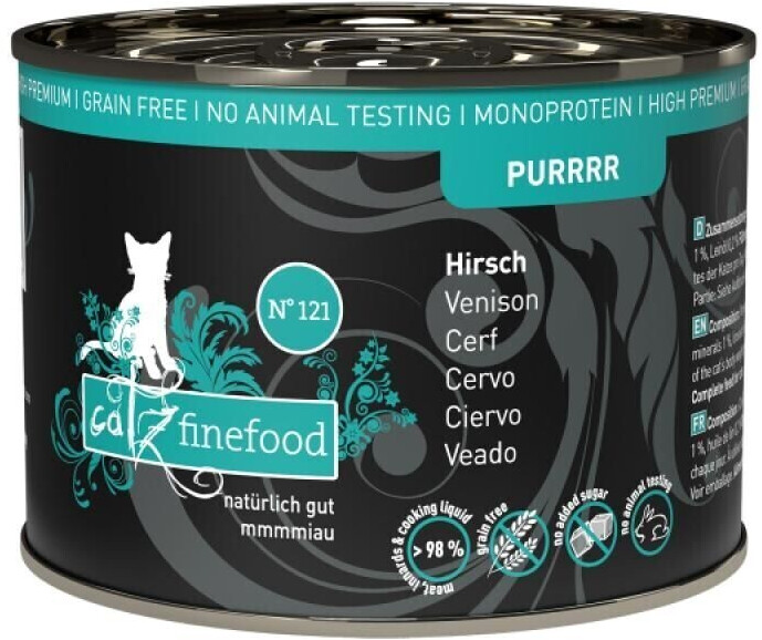 catz finefood Adult PURRRR No. 121 Venison Wet Cat Food 200g