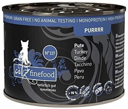 catz finefood Adult PURRRR No. 117 Turkey Wet Cat Food 200g