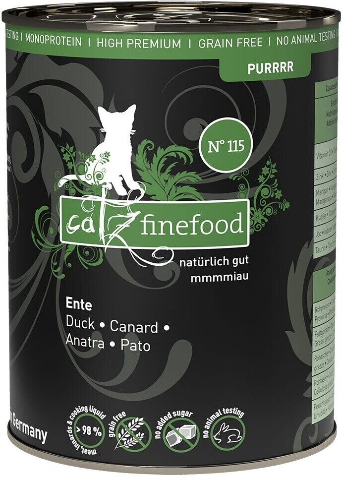 catz finefood Adult PURRRR No. 115 Duck Wet Cat Food 400g