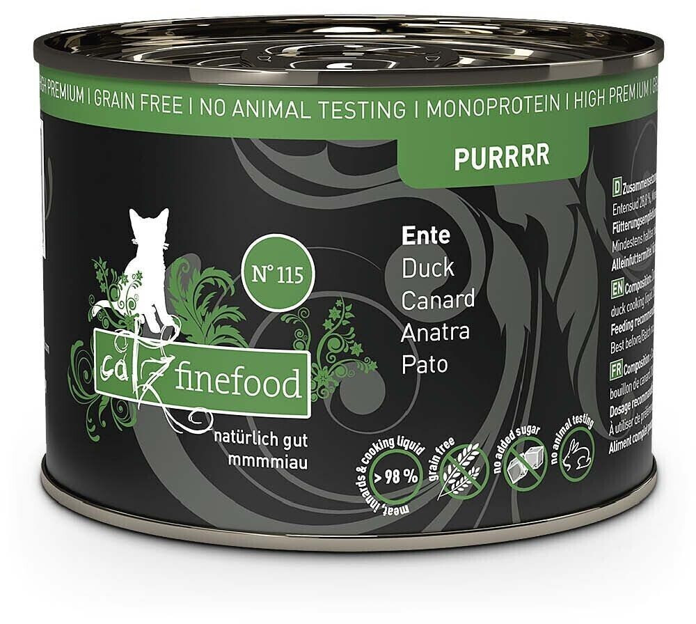 catz finefood Adult PURRRR No. 115 Duck Wet Cat Food 200g