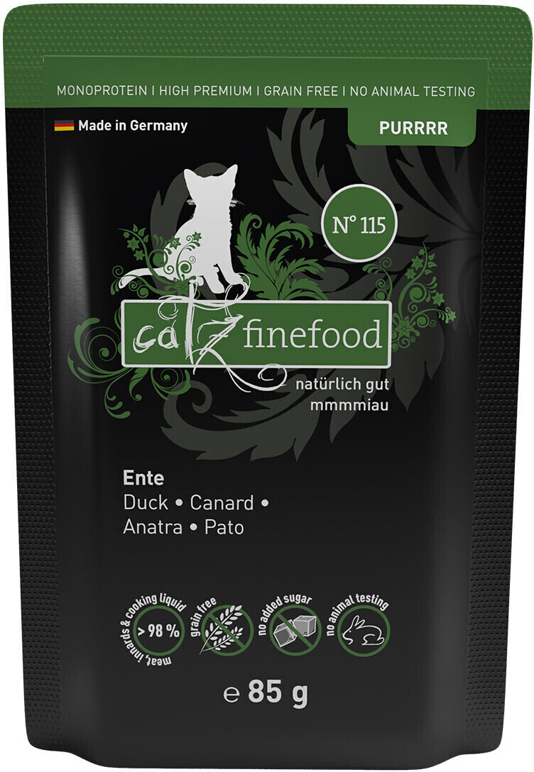catz finefood Adult PURRRR No. 115 Duck Wet Cat Food 85g