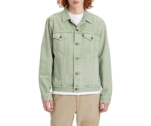 Levi green denim jacket discount