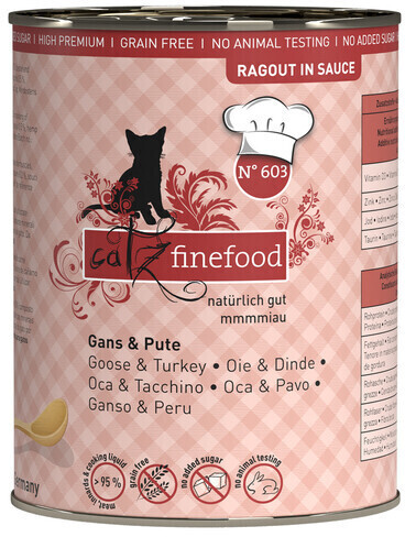 catz finefood Ragout No.603 Goose & Turkey 380g