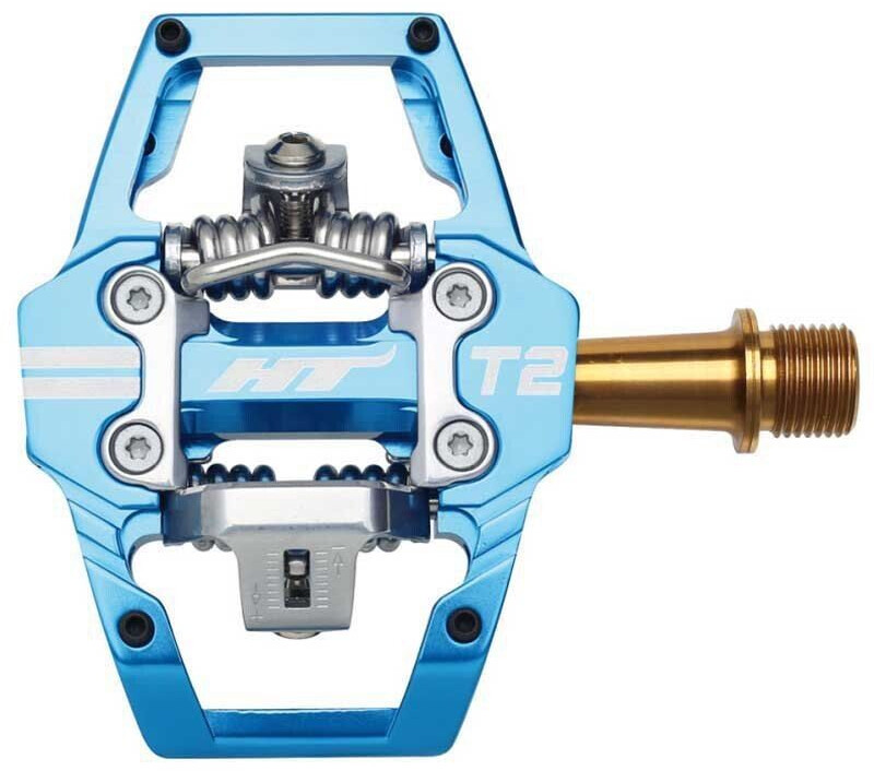 Ht-Components T2 Pedals blue/gold